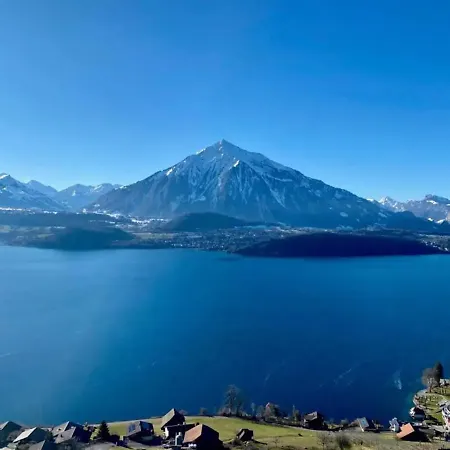 Appartement Panorama Boutique With Air Condition, Entry In Solbadhotel Sigriswil