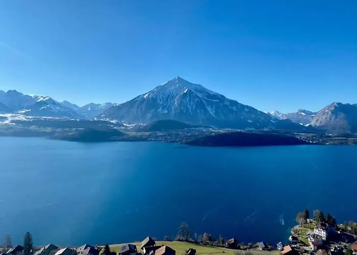 Apartament Panorama Boutique With Air Condition, Entry In Solbadhotel Sigriswil