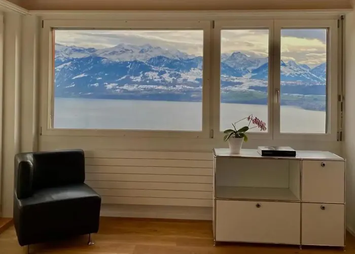 Apartament Panorama Boutique With Air Condition, Entry In Solbadhotel Sigriswil